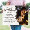 Couple 15 Years Wedding Anniversary Still Counting Personalized Canvas