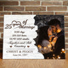 Couple 25 Years Wedding Anniversary Still Counting Personalized Canvas