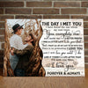 The Day I Met You Custom Photo Personalized Canvas For Her For Him