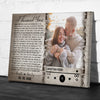 Wedding Anniversary Couple Song Lyric Wife Husband Personalized Canvas