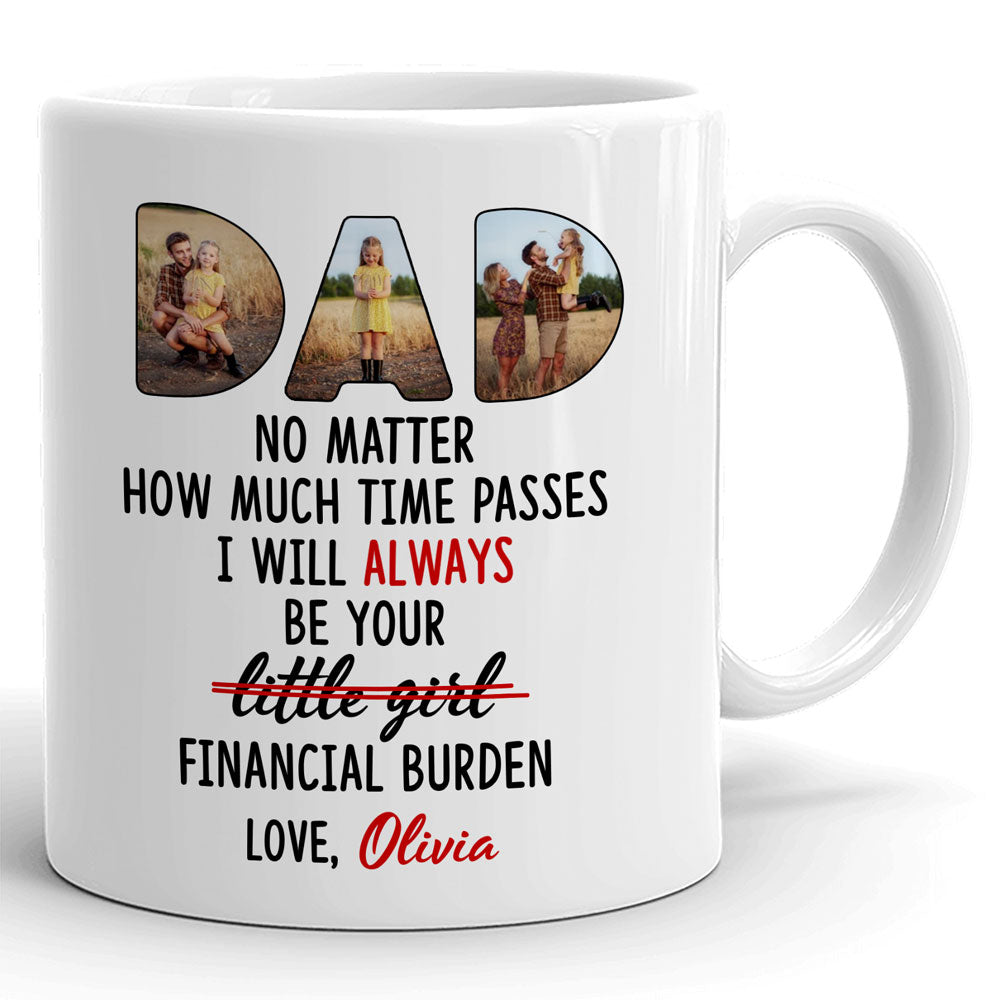 92741-Happy Father's Day From Financial Burden Personalized Image Mug H0