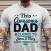 This Awesome Dad Belongs To Shirt Personalized Gift for Dad
